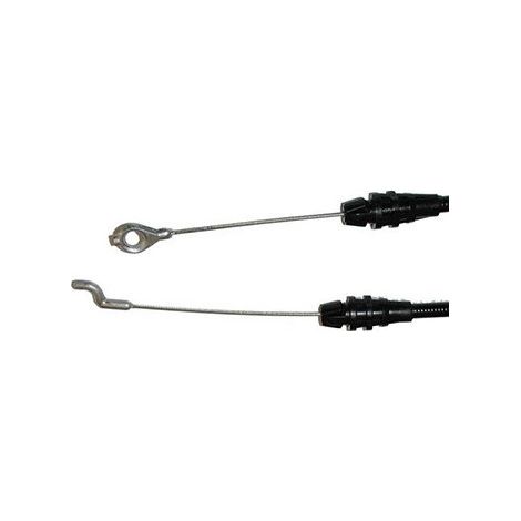 Cable de freno de motor compatible para Castelgarden con ojete y gancho. Reemplaza origen: 81000622/0 - Longitud del cable: 1510mm