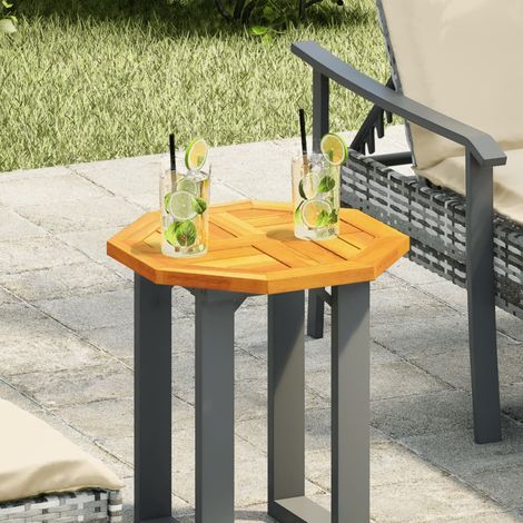 Maison Exclusive - Tischplatte 40x40x2 cm Achteckig Massivholz Ak (1/5)