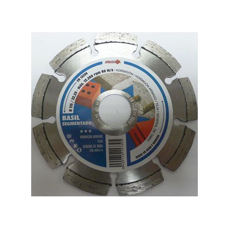 Disco de Diamante Basil Segmentado 230mm WBSE230 MUSSOL