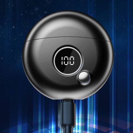 Mini tondeuse à barbe électrique, tondeuse à pain rechargeable, batterie intégrée, noire (1/5)