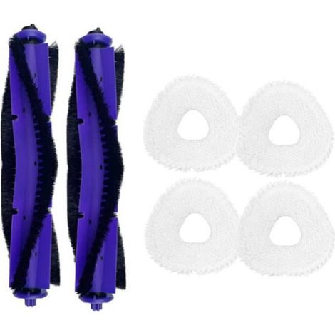 6 PièCes Accessoires de Rechange pour Aspirateur Robot NARWAL J3 Lavable Brosse Principale Chiffon de Nettoyage MéNager (1/4)