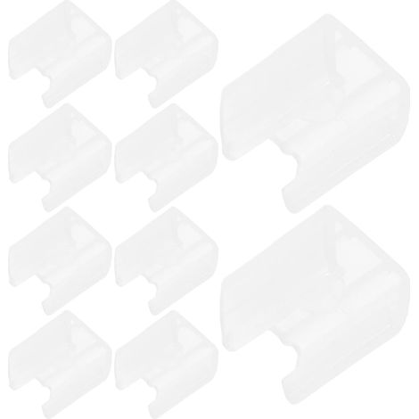 Clips pour néon LED lot de 10, PVC, transparent, montage LED (1/5)