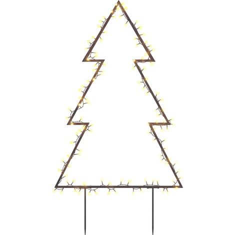 Décoration lumineuse arbre de Noël avec piquets 115 LED 90 cm (1/5)