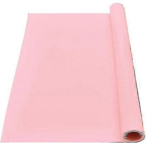 Tapis de cuisine extra large en silicone résistant à la chaleur et imperméable antidérapant pour plans de travail et loisirs créatifs 70 x 50 cm Rose (1/5)