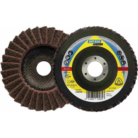 KLINGSPOR SMT 800 Lamellenscheibe, mittlere Körnung, 125 x 22,23 mm (5 Stück) - 278499