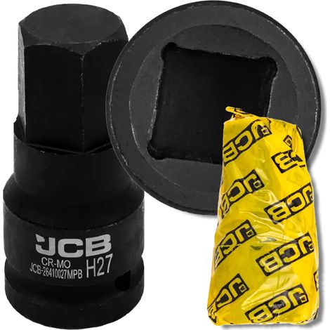 JCB Impact Bit Steckschlüssel 3/4" 27mm 6-kant Cr-Mo Steckschlüssel