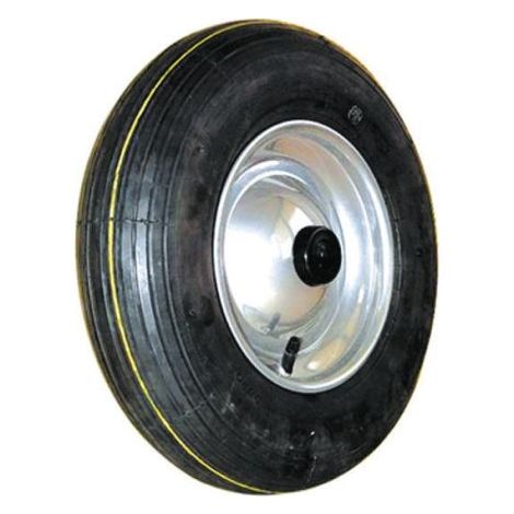 Roue de chariot Pneumatique Guitel Hervieu Ø 400mm, l. 105mm, Ø alésage 25mm, Roulement à rouleaux, 200kg max ( Prix pour 1 )