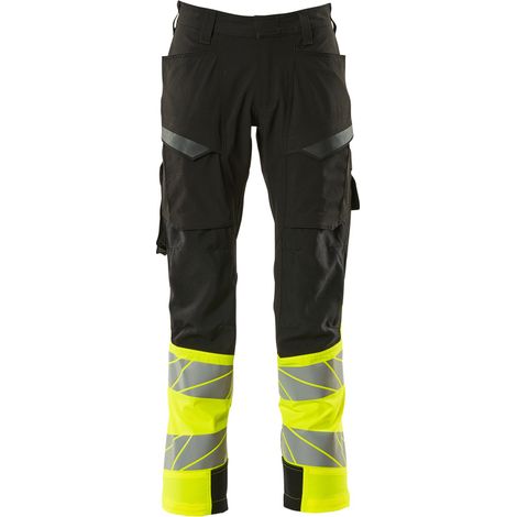 Mascot ACCELERATE SAFE Hose mit Schenkeltaschen 19379-510 Schwarz 76C48 205 g/m² (1/4)