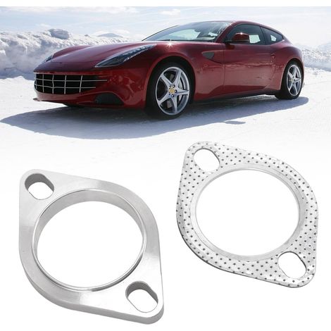 Kit de raccordement de bride d'échappement à 2 boulons de 2,5 pouces pour collecteurs d'échappement catback, en acier inoxydable (2,5" (63 mm)) (numéro de pièce : TU-FLN25) (1/5)