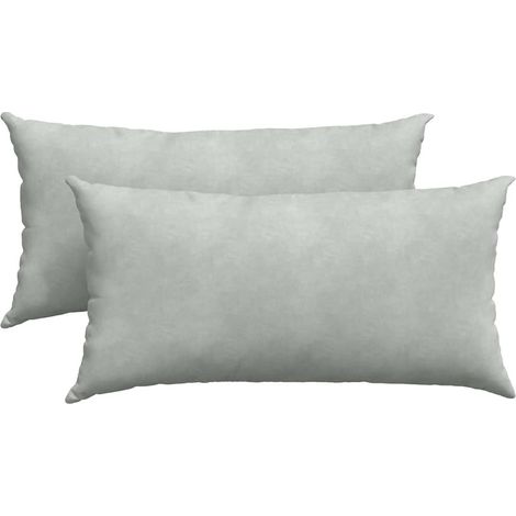 Maison Exclusive - Cuscini da Divano 2 pcs Grigio chiaro 80 x 40 cm