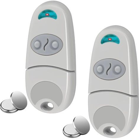 Remote Control Compatible with C@me, 2 Pieces Gate Remote Control 432EV, EE, NA, 433.92 MHz 2 Channels Compatible with 432EV, EE, NA (Includes 2 Extra Batteries) (1/5)