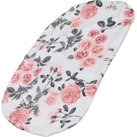 Housse de transat pour bébé amovible, lavable et respirante, pour nouveau-nés garçons et filles, motif rose ternie. (1/5)