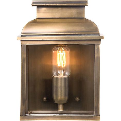 Elstead Old Bailey - 1 Licht Außenwandlaterne Licht Messing IP44, E27 (1/5)