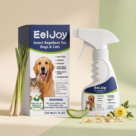 Traitement anti-puces et anti-tiques pour chiens et chats, adapté à l'élimination quotidienne des puces et des tiques, au nettoyage et au soin de la peau des animaux, pour un confort optimal – 120 ml (1/5)
