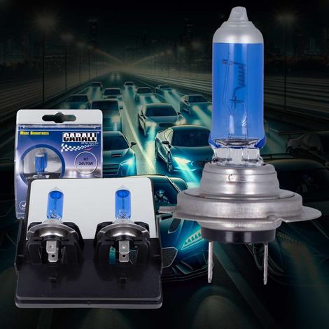 Coppia 2 Lampade H7 24V 70W PX26d Effetto Xenon Bianco Per Camion Fari Anteriori (1/3)