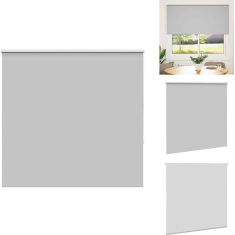 Verdunkelungsrollo Hellgrau 145x175cm Stoffbreite 141,6cm - Verdunkelungsrollo - Verdunkelungsrollos - Rollo - Verdunklungsrollo (1/5)
