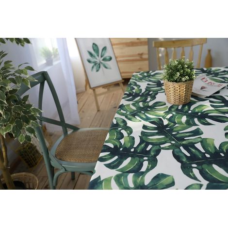 Plante de table rectangulaire Monstera à feuilles vertes (1/5)