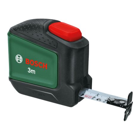 Bosch Maßband 3m (Autolock, 19mm breites Band, nylonbeschichtet, Zweirichtungshaken, Metall-Gürtelclip) (1/4)