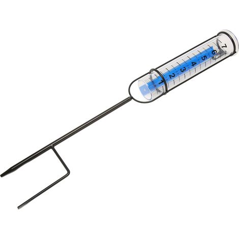 Pluviomètre amovible de 18 cm (7 pouces) avec piquet pour jardin, pelouse, terrasse, ferme (1/5)