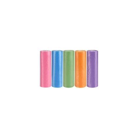 Kleine 4-Gallonen-Müllbeutel, Badezimmer-Müllbeutel, kleine Müllbeutel für kleine Badezimmer- und Büromülleimer, 5 Rollen (150 Stück) (Farbe) - Crezuo