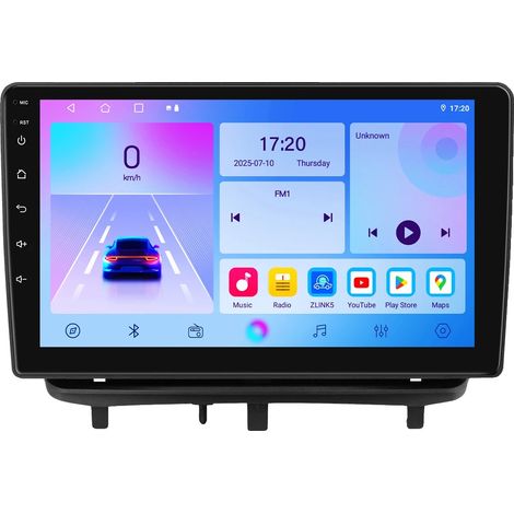 Lettore multimediale per auto, compatibilità con smartphone, sistema di navigazione, compatibile con Opel Corsa D 2007-2012, T4CP AI AHDC6 (1/2)