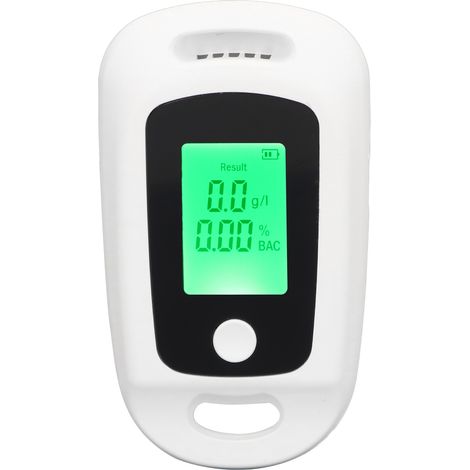Alcoolomètre portable rechargeable USB haute précision avec écran LCD blanc (1/5)