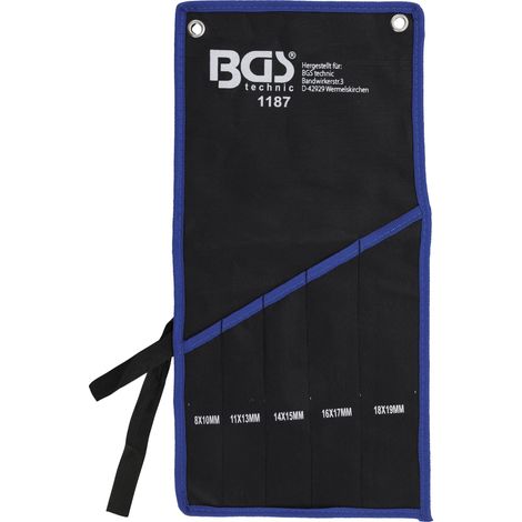 Bolsa vacía herramientas bgs technic 487x251x19 mm ligera duradera