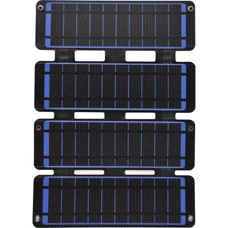 Panneau solaire pliable 13W 5V chargeur solaire portable silicium monocristallin module photovoltaïque compact double sortie USB (1/4)