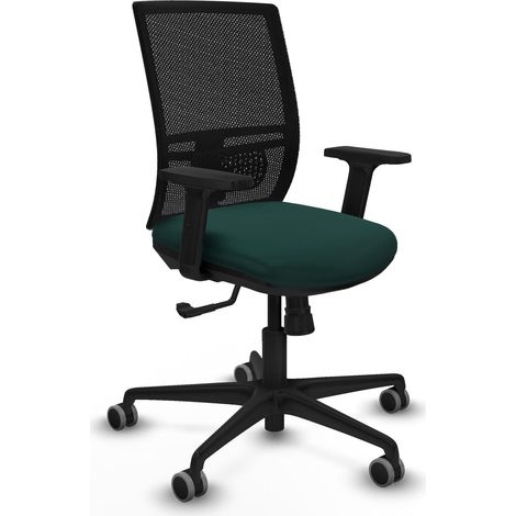 Chaise de bureau piqueras y crespo Yunquera noir mousse haute densité (1/2)
