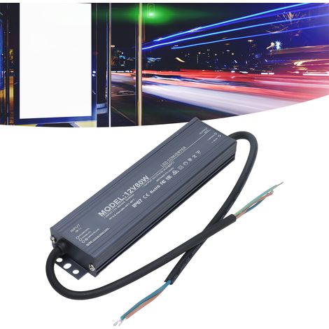 IP67 wasserdichtes Netzteil für Konstantspannungs-LEDs, 80 W, AC 170–265 V, 12 V (1/5)