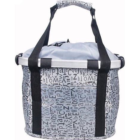 Panier de vélo pliable et amovible pour chien (monogrammé) avec panier de guidon réglable à dégagement rapide pour une installation facile (1/5)