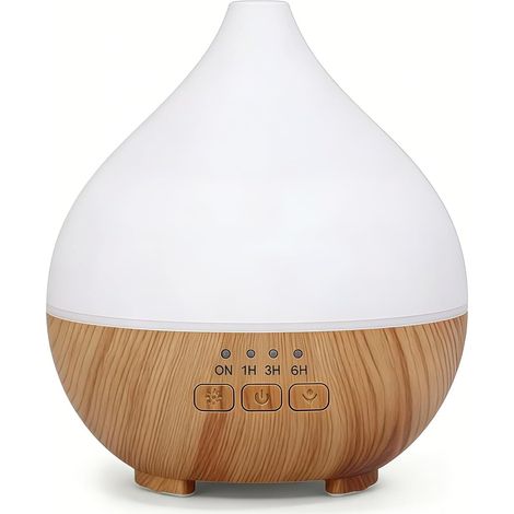 Diffuseur huiles essentielles 140 ml, ultrasonique LED 7 couleurs minuterie arrêt auto (1/5)