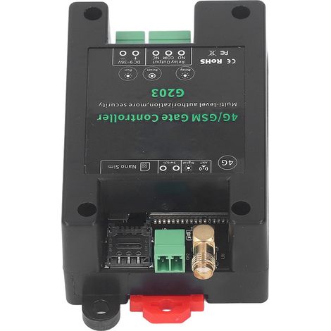 GSM G203 3G/4G Garagentoröffner/Zutrittskontrollsystem mit Fernneustart und -reset, DC 9–36 V (1/5)