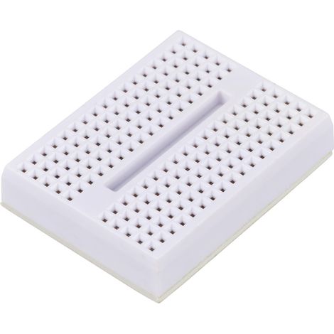 TRU COMPONENTS  Steckplatine selbstklebend Weiß Polzahl Gesamt 170 (L x B x H) 45.7 x 35.6 x 10 mm 1