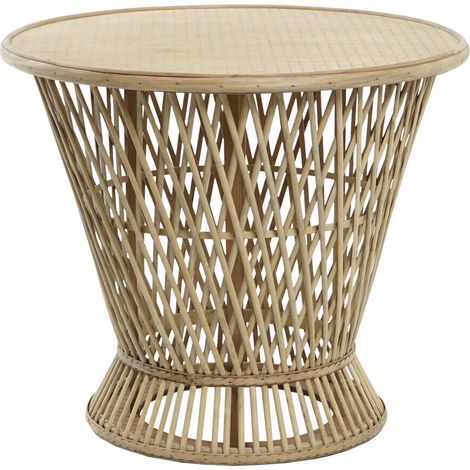 DKD Home Decor Table d appoint Bambou Marron Clair 60 cm (1/5)
