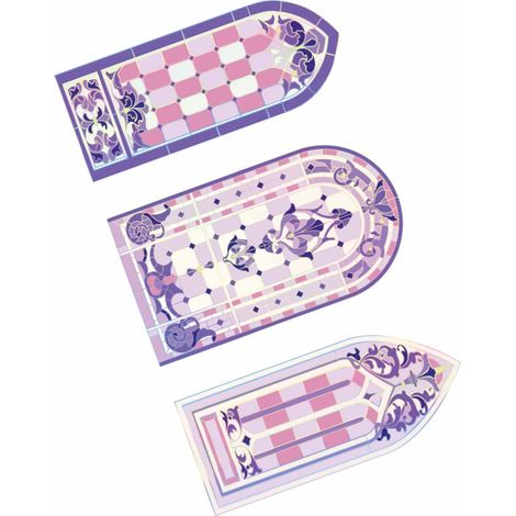 Momo PET Stickers Série Fenêtre Fleur au Clair de Lune, Fleurs Cristal de Glace, Collage, Journal, Décoration, 6 Feuilles, Impression Palais (1/5)