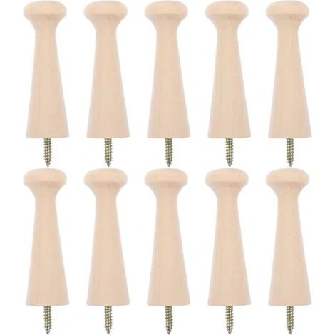 Filiyano-[RM]10 boutons à visser en bois pour suspension murale - XS8 (1/4)