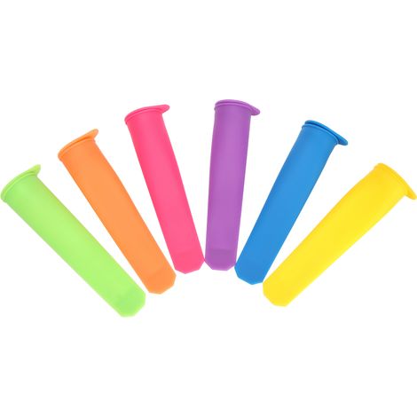boîte de rangement-Moule en Silicone 6-Pièces pour Crème Glacée DIY Réutilisable avec Couvercle (1/4)