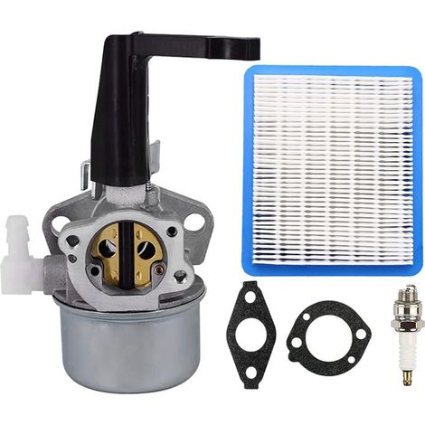 696065 Carburateur Compatible pour Briggs & Stratton 697422 110402 110412 215369 5HP 5.5HP 6HP Tiller Générateur de Moteur Horizontal Pompe à Eau avec Joint Filtre à air Bougie d'allumage (1/5)
