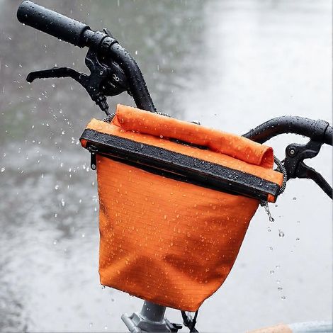 Sacoche de guidon de vélo 2,5 L, sac à outils étanche à fixation rapide, panier de porte-bagages avant, accessoires de cyclisme (1/5)