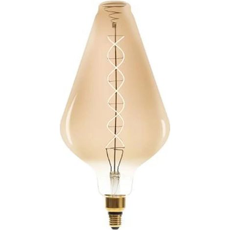 Ampoule LED pyramide VA188 filament torsadé ambre