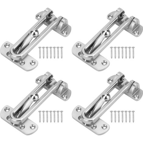 Serrure à Barre Articulée, 4 Pièces En Alliage De Zinc, Bras Extra épais Résistant Aux Chocs, 3 Positions Réglables (1/5)