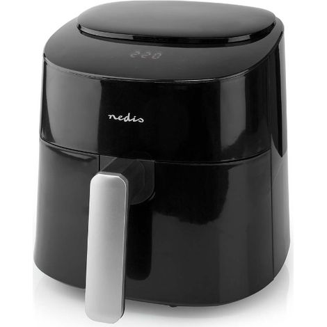 Nedis KAAF160BK Freidora de aire caliente - 4,2 L - Digital - 8 programas preestablecidos - Temporizador 240 min - Negro (1/4)
