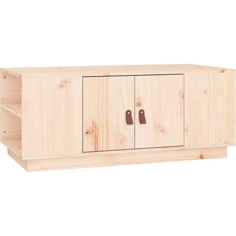Maison Exclusive - Couchtisch 100x50x41 cm Massivholz Kiefer (1/5)