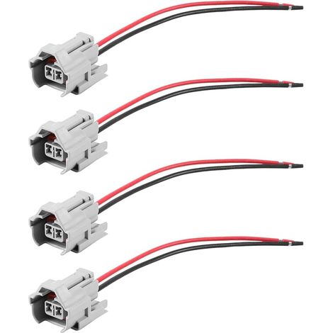 4pcs 6189-0039 Connecteur d'injecteur de Carburant à 2 Broches Connecteur électrique Connecteur de Pièce de Rechange DJ70226B-2-11/21 (1/5)