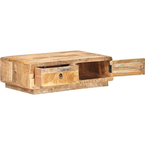 Maison Exclusive - Couchtisch 90x60x29 cm Raues Mangoholz (1/5)