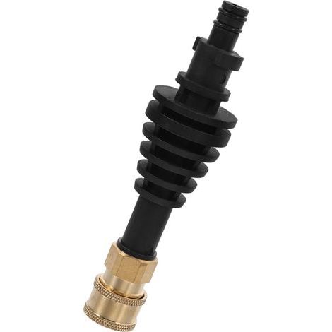Machine de lavage de voiture arroseur d'eau buse du tuyau d'eau tige d'extension de nettoyeur haute pression adaptateur de laveuse à pression matériel PP Black (1/5)
