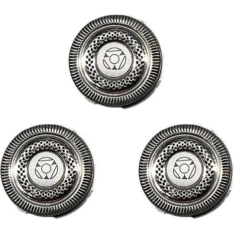 Lot de 3 têtes de rasoir – Compatibles avec certains modèles – Lames de rechange – Rasage confortable (1/4)
