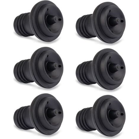 6 pièces-bouchons pour pompe vide-gris,Bouchon vin rouge, bouchon sous vide vin rouge, bouchon bouteille sous vide vin, bouchon individuel (1/4)