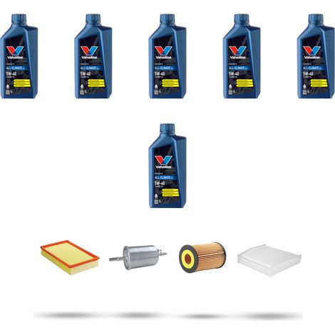 Kit tagliando 4 FILTRI e 6L OLIO compatibile con Volvo S60 2.0 T 132Kw dal 2000 al 2010 (1/5)